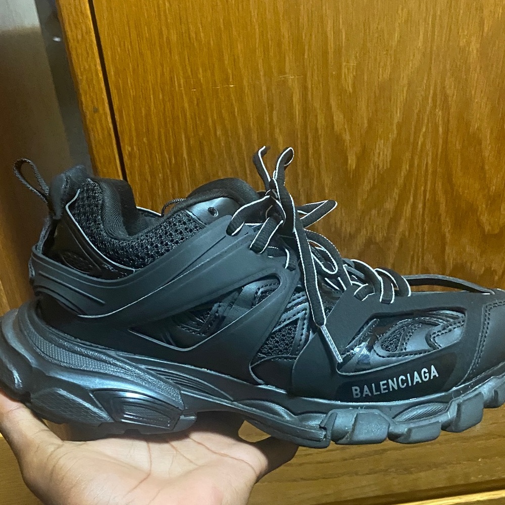 Balenciaga Men's Gray and Black Sneakers